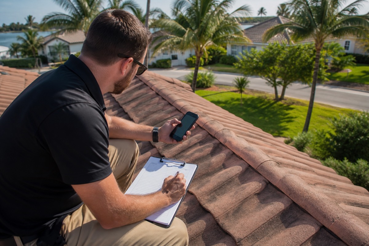 Pre-storm inspection in Temple Terrace